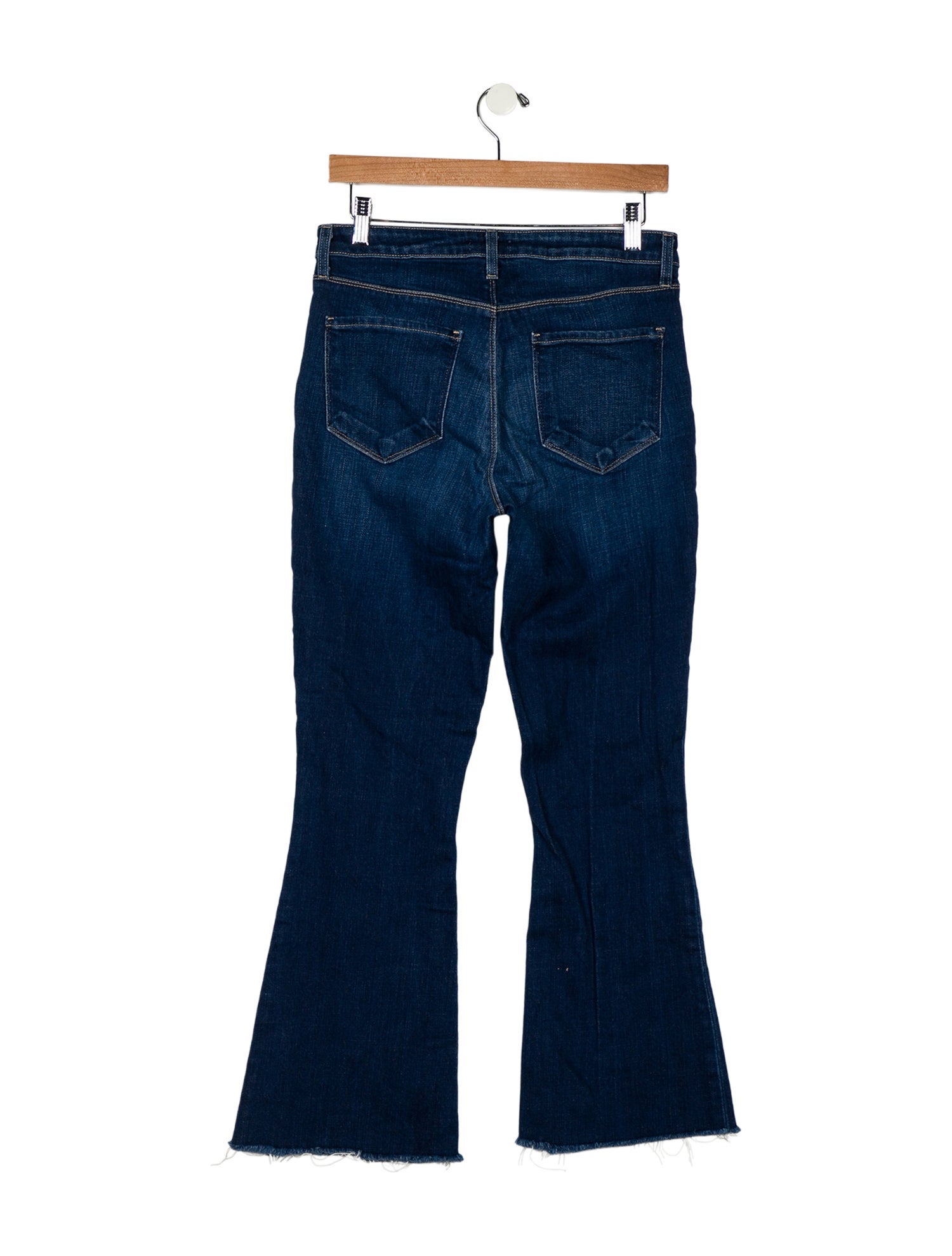 L'Agence Mid-Rise Wide Leg Jeans