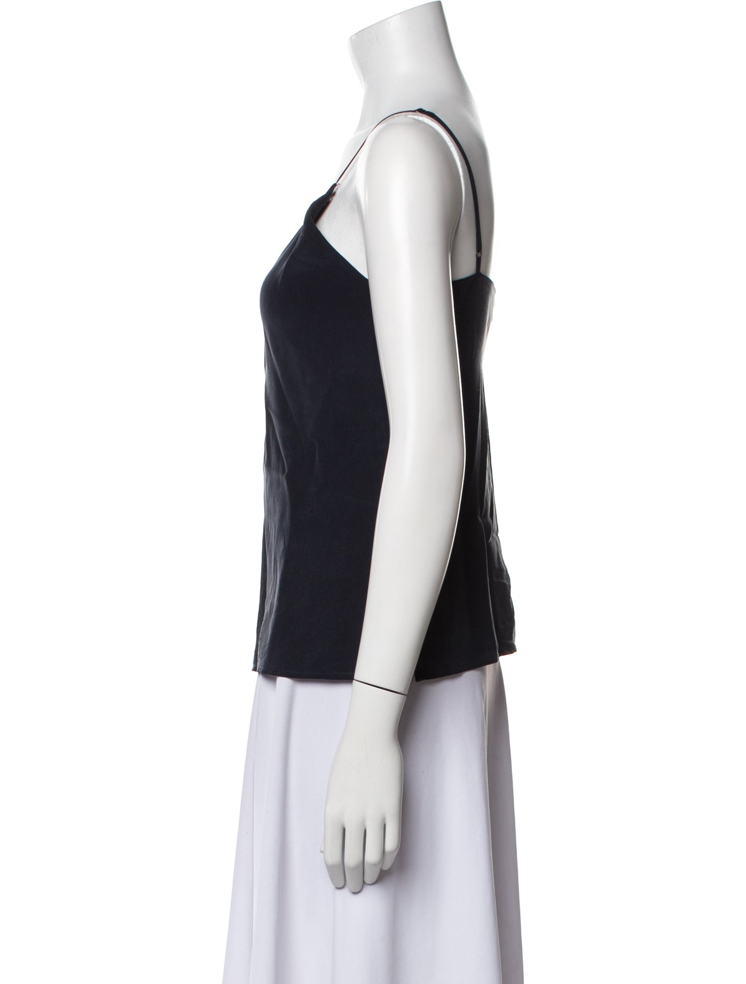 L'Agence Silk V-Neck Top