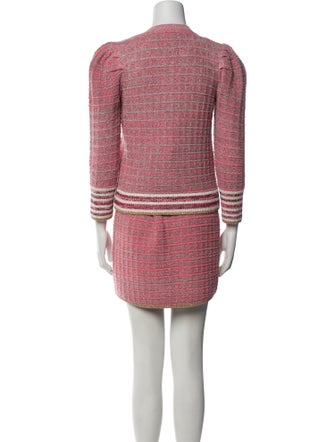 L'Agence Tweed Pattern Skirt Set