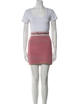 L'Agence Tweed Pattern Skirt Set