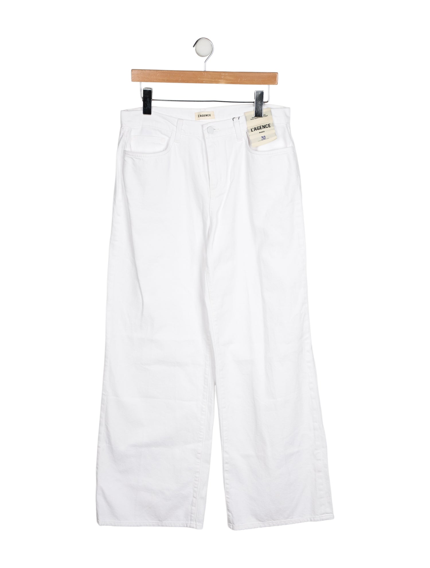 L'Agence High-Rise Wide Leg Jeans w/ Tags