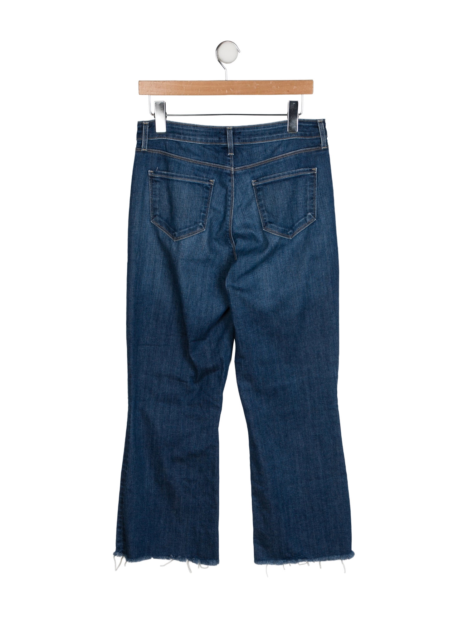 L'Agence Mid-Rise Wide Leg Jeans