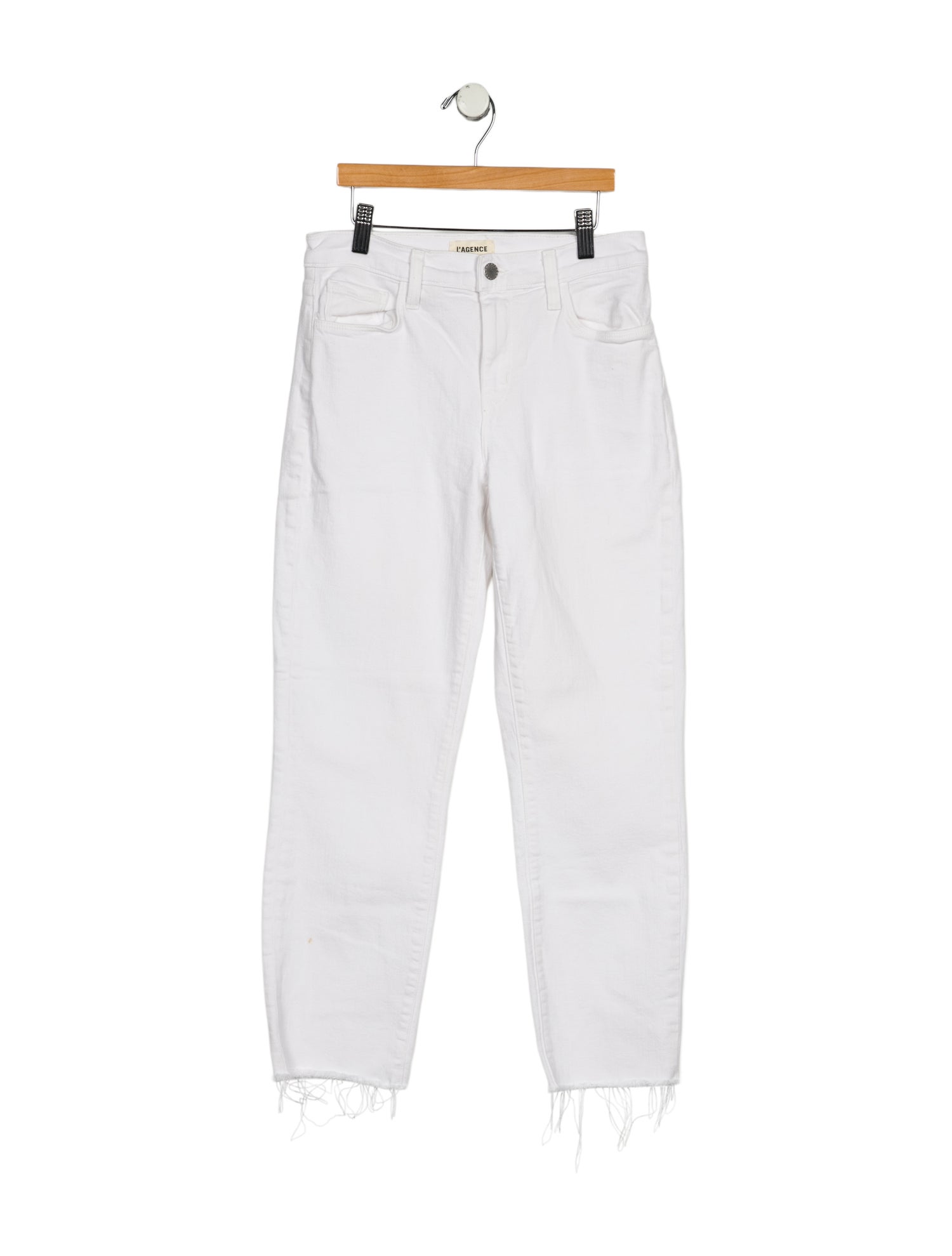 L'Agence Mid-Rise Straight Leg Jeans