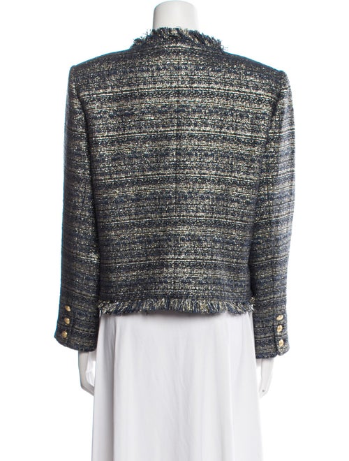 L'Agence Tweed Pattern Evening Jacket