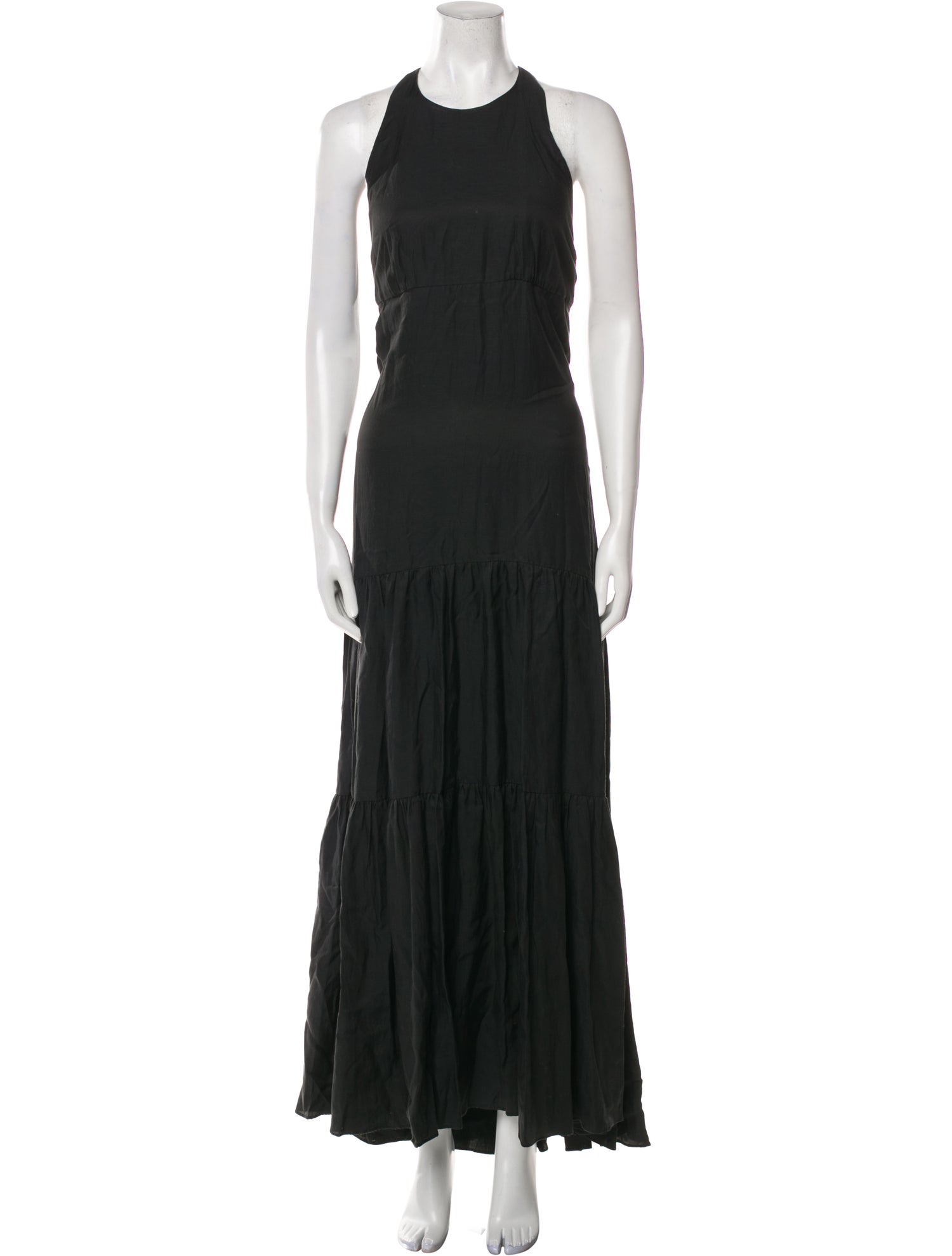 L'Agence Crew Neck Long Dress