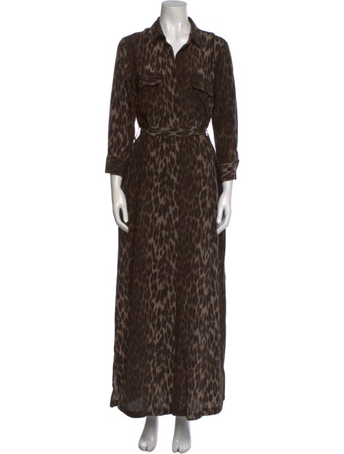 L'Agence Silk Long Dress