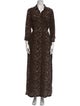 L'Agence Silk Long Dress
