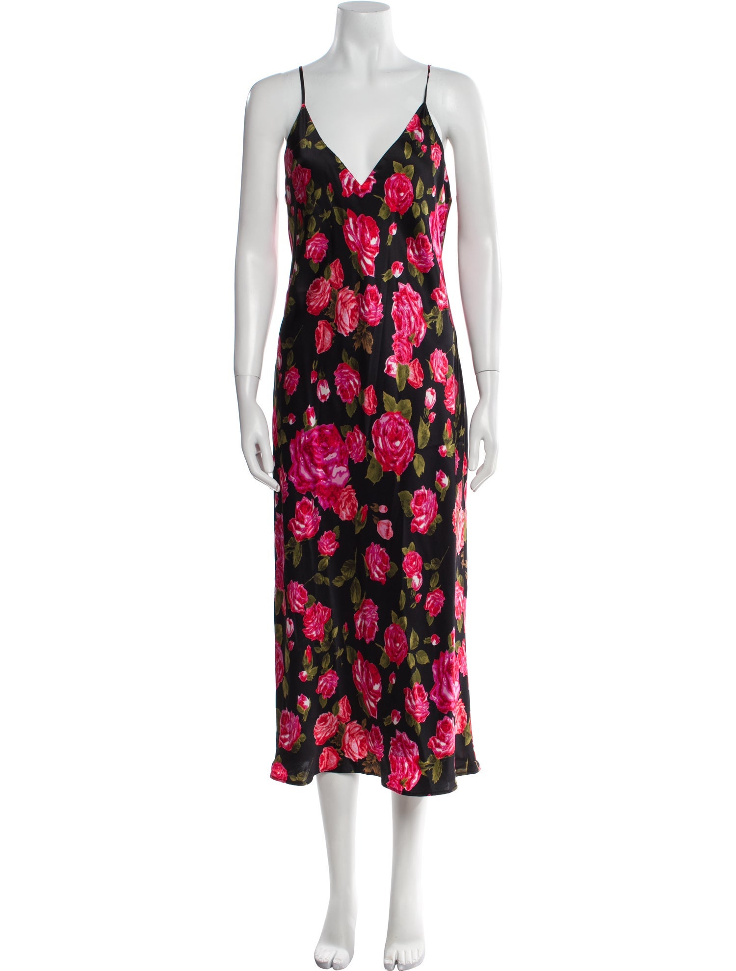 L'Agence Silk Long Dress