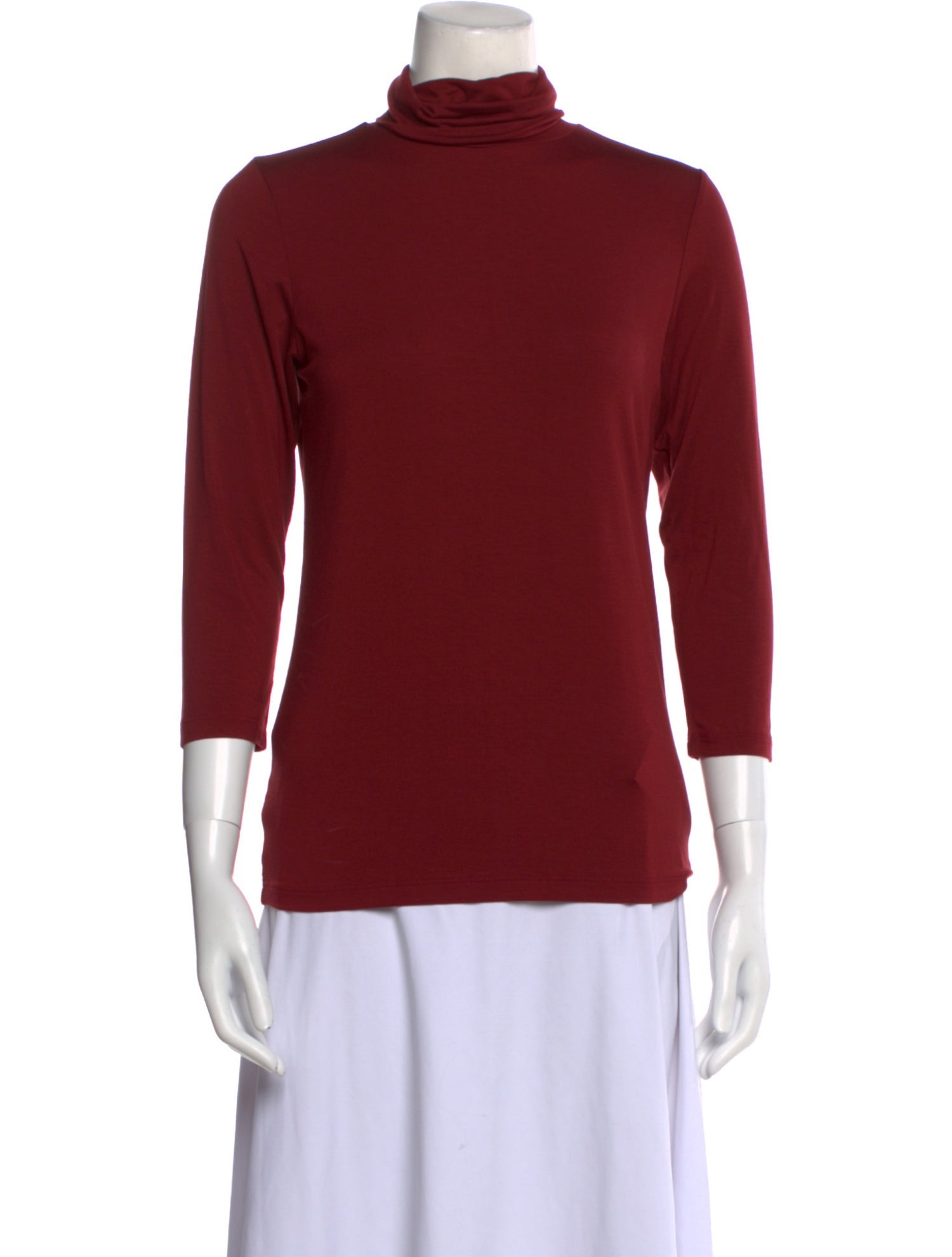 L'Agence Turtleneck Three-Quarter Sleeve Top