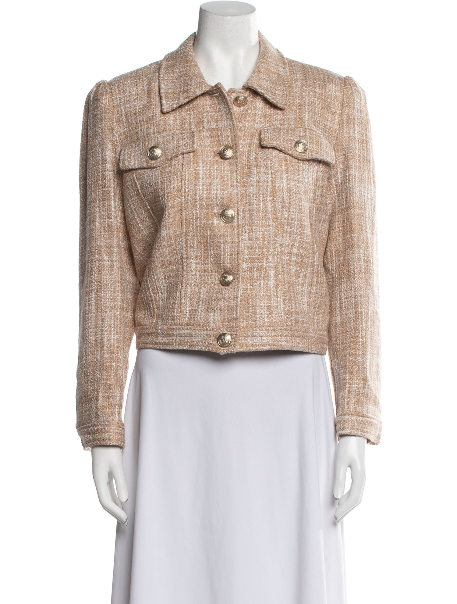L'Agence Tweed Pattern Blazer