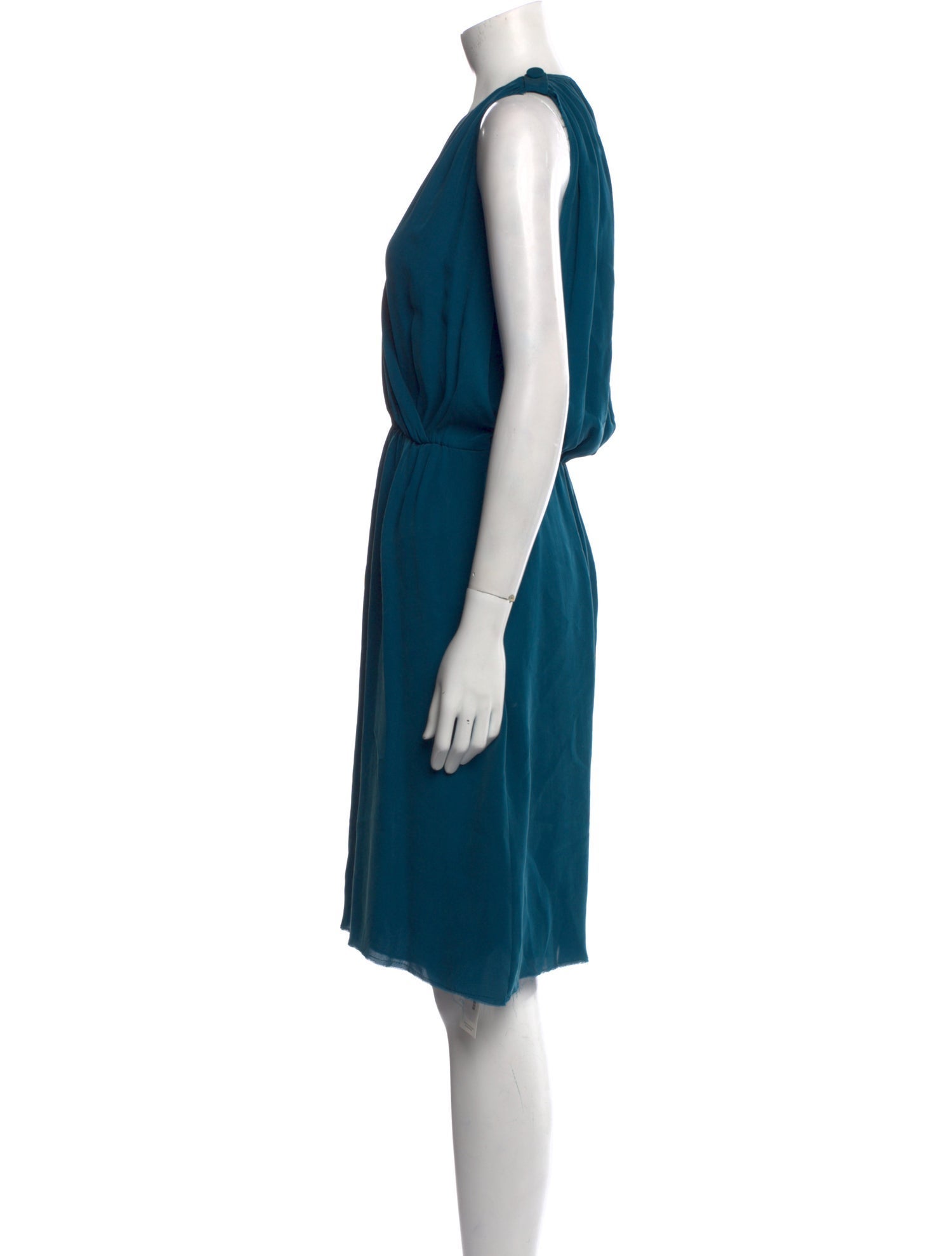 L'Agence Silk Knee-Length Dress