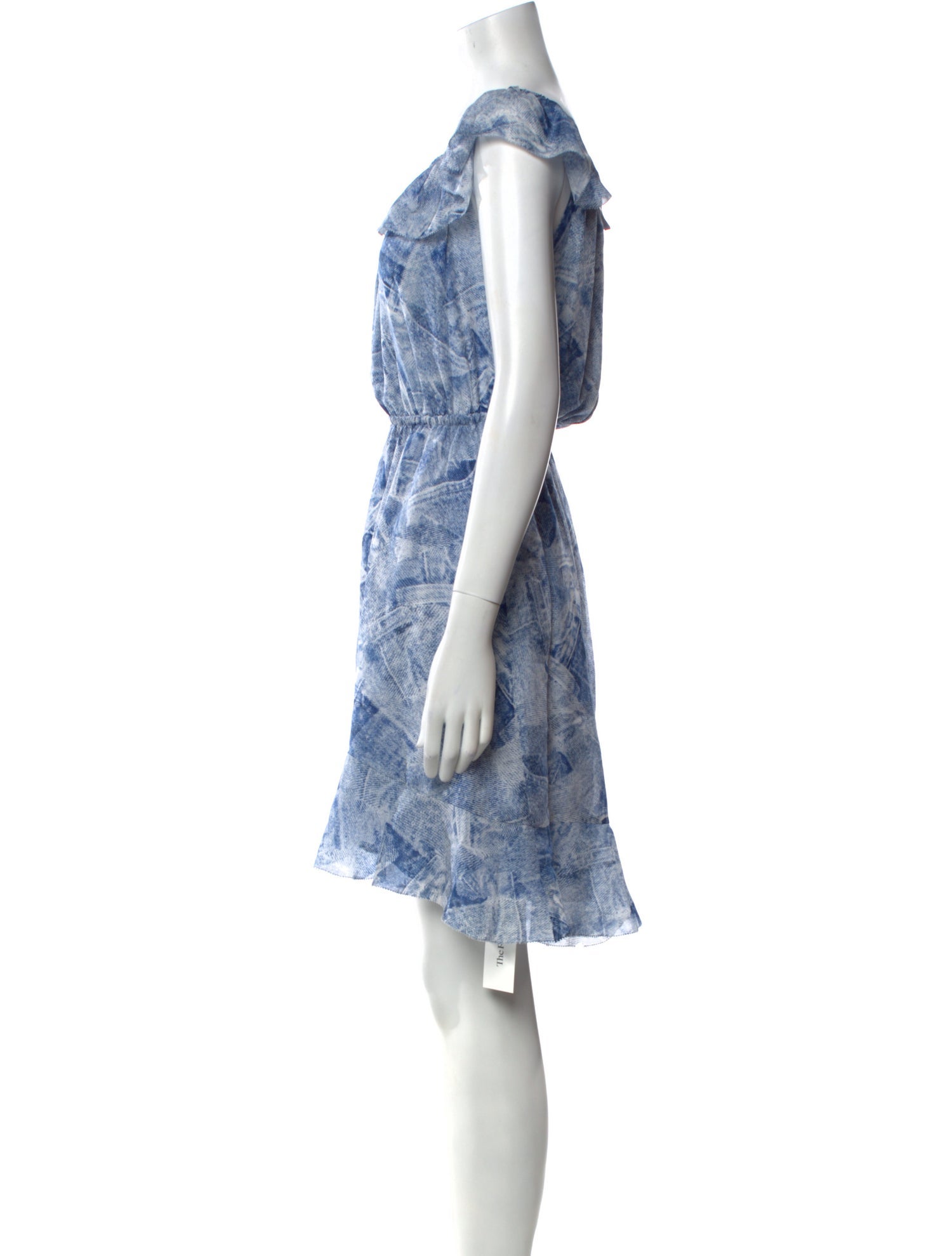 L'Agence Silk Knee-Length Dress