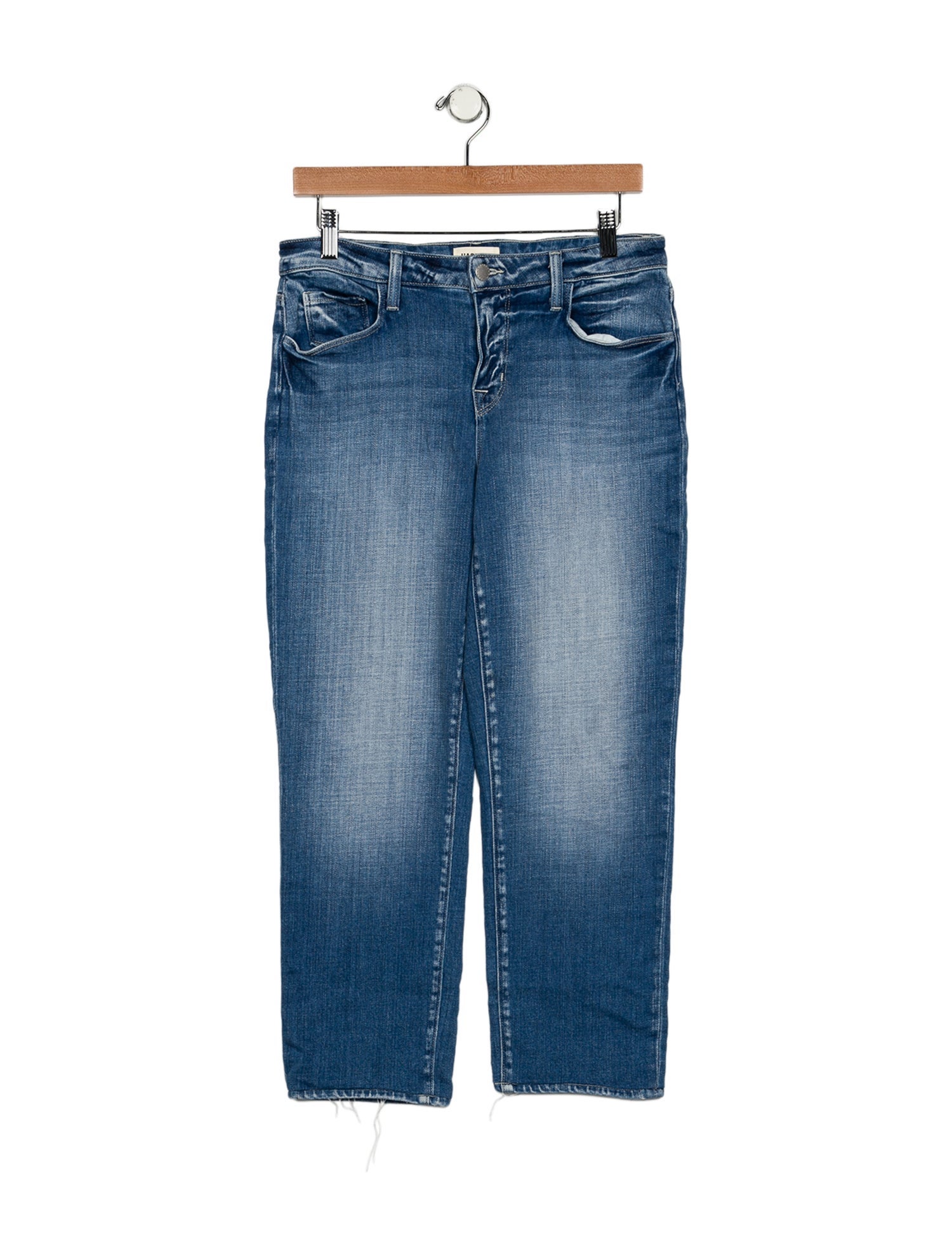 L'Agence Mid-Rise Straight Leg Jeans