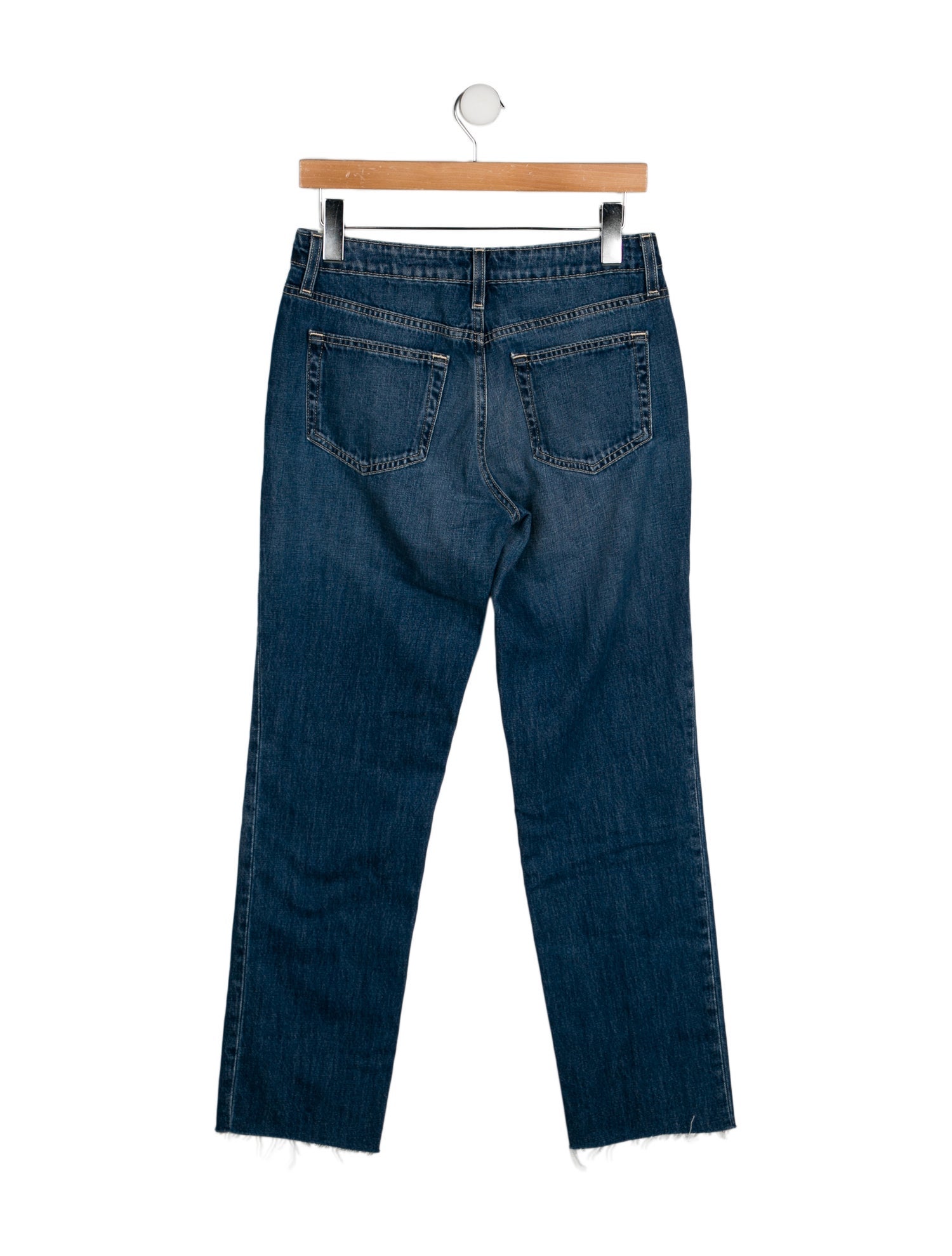 L'Agence Mid-Rise Straight Leg Jeans