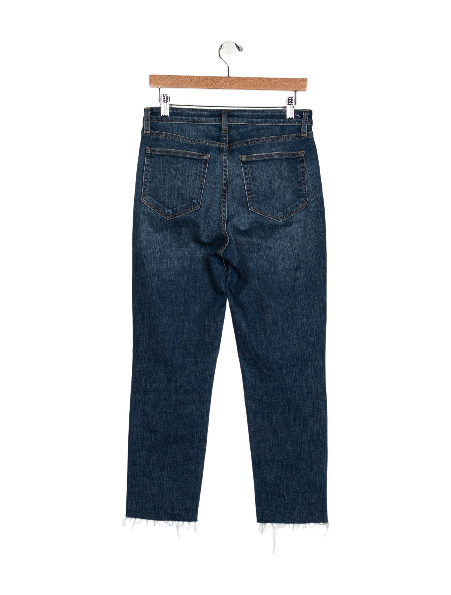 L'Agence Mid-Rise Straight Leg Jeans
