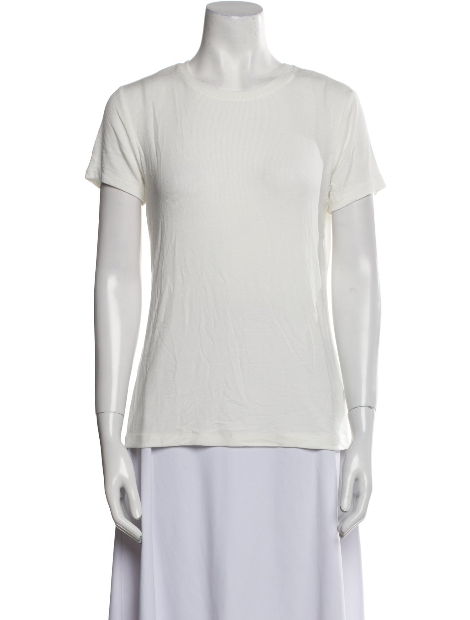 L'Agence Crew Neck Short Sleeve T-Shirt