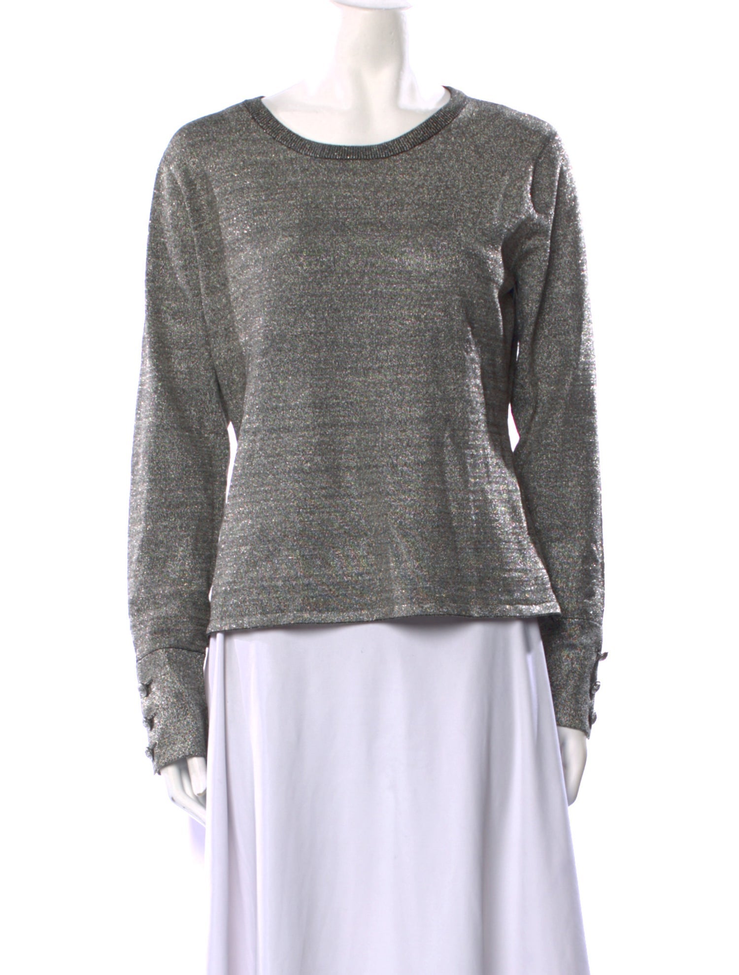 L'Agence Scoop Neck Long Sleeve Sweatshirt