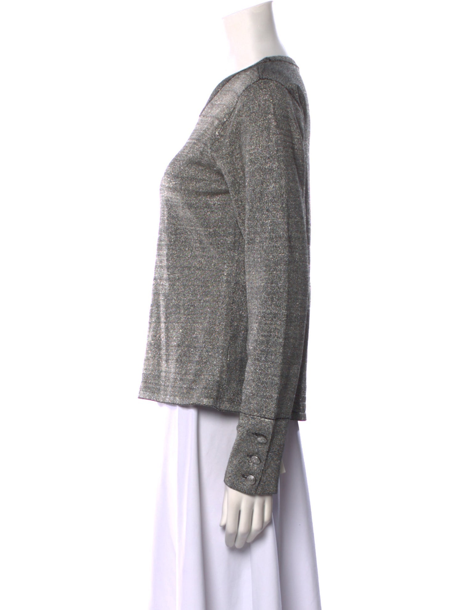 L'Agence Scoop Neck Long Sleeve Sweatshirt