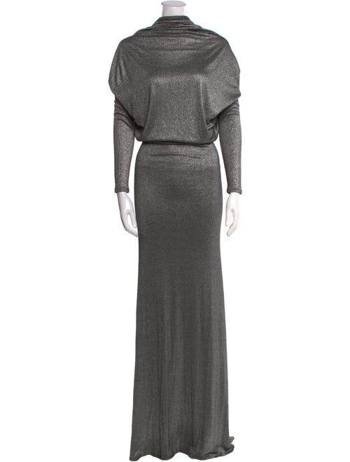 L'Agence Silk Long Dress