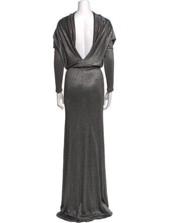 L'Agence Silk Long Dress