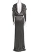 L'Agence Silk Long Dress