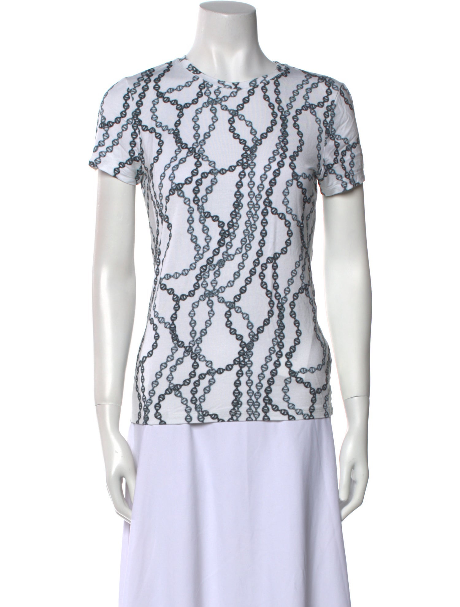 L'Agence Printed Crew Neck T-Shirt