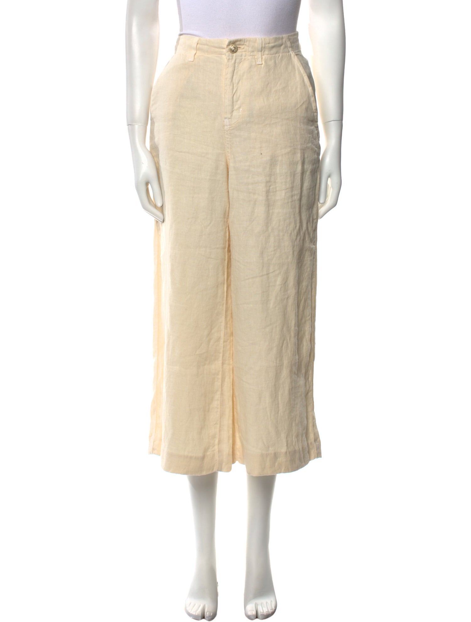 L'Agence Linen Wide Leg Pants