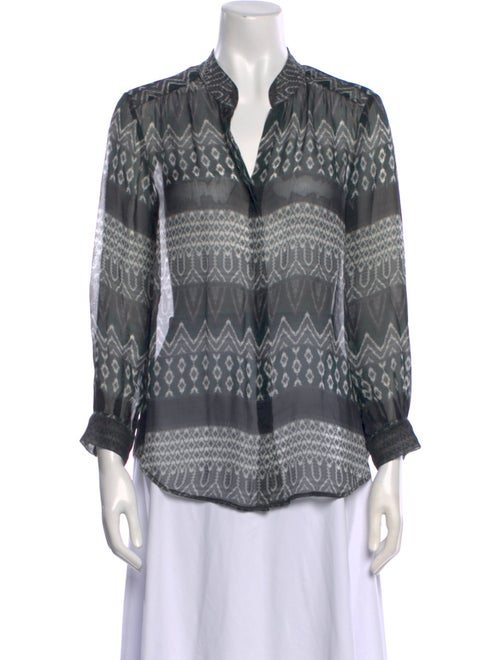 L'Agence Silk Printed Blouse