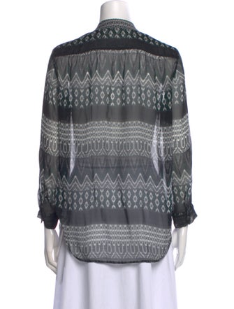 L'Agence Silk Printed Blouse