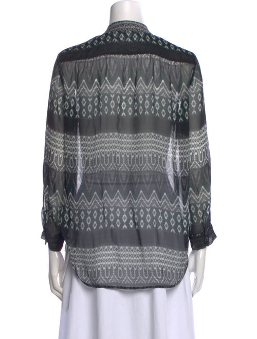 L'Agence Silk Printed Blouse
