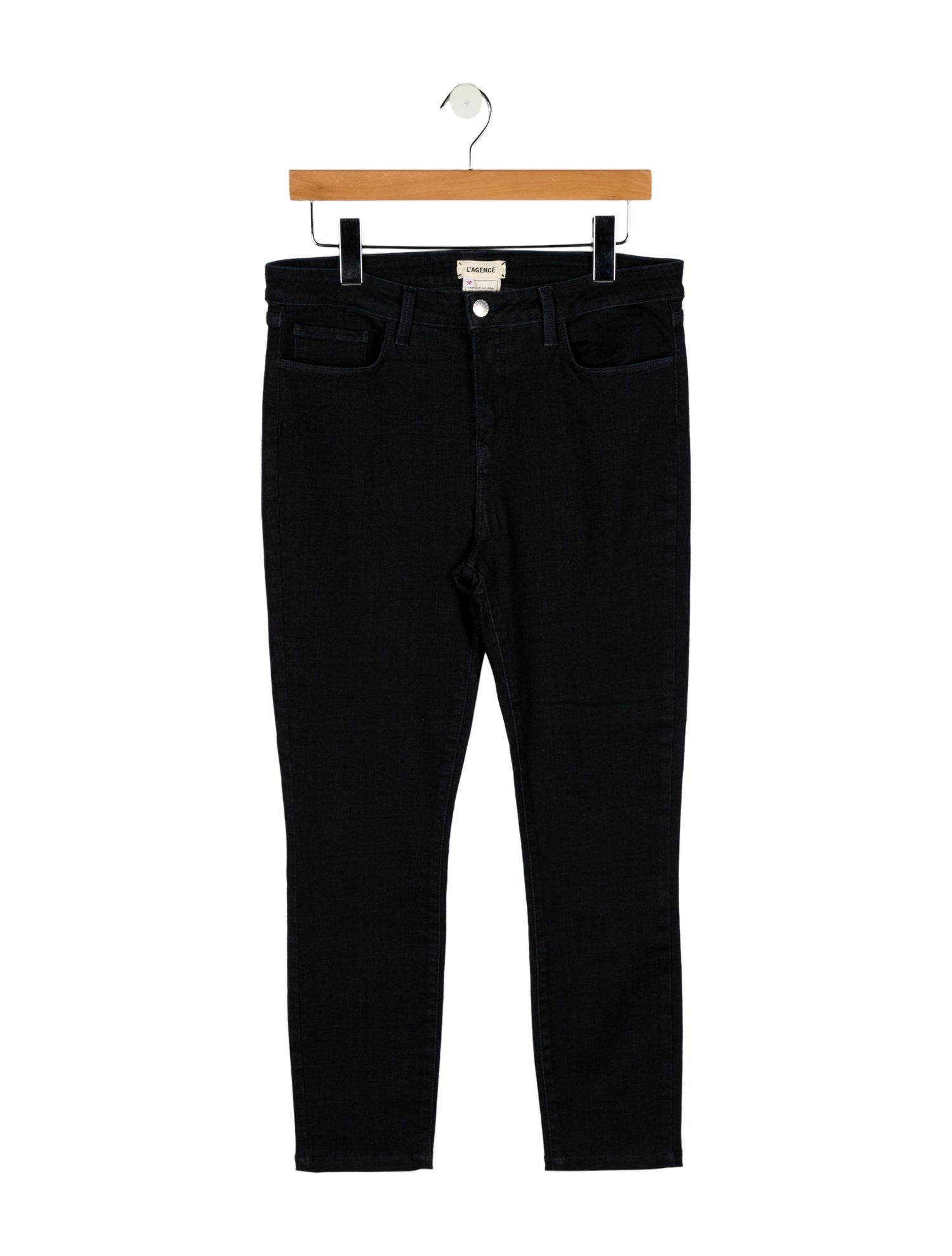 L'Agence High-Rise Straight Leg Jeans