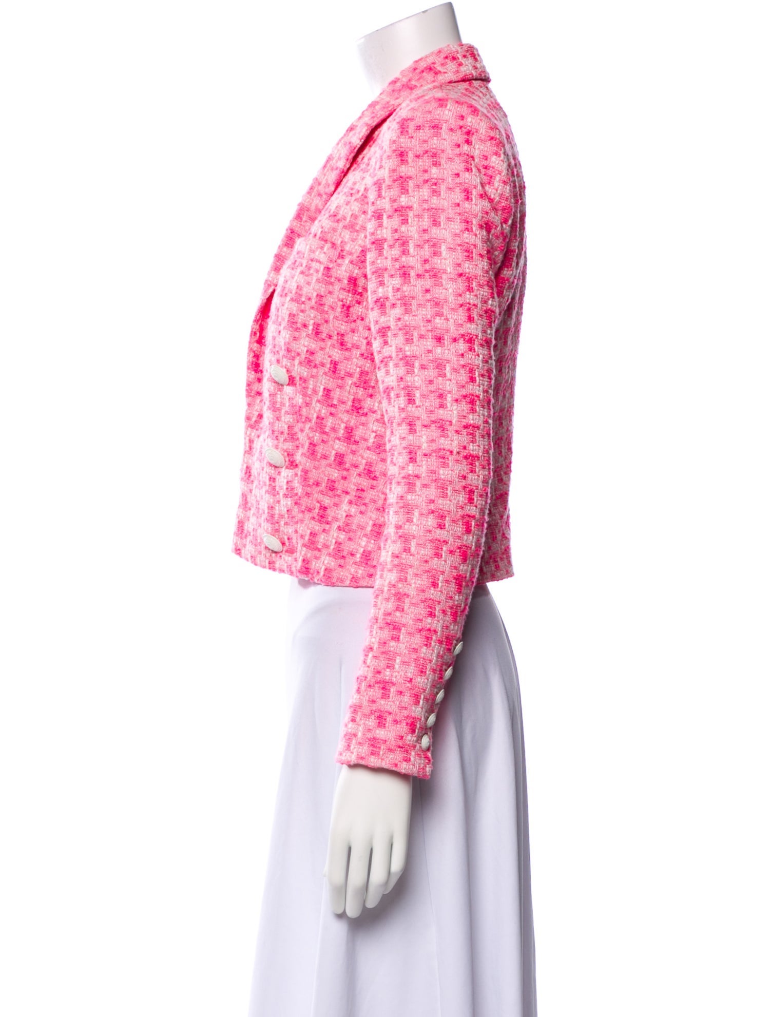 L'Agence Tweed Pattern Blazer