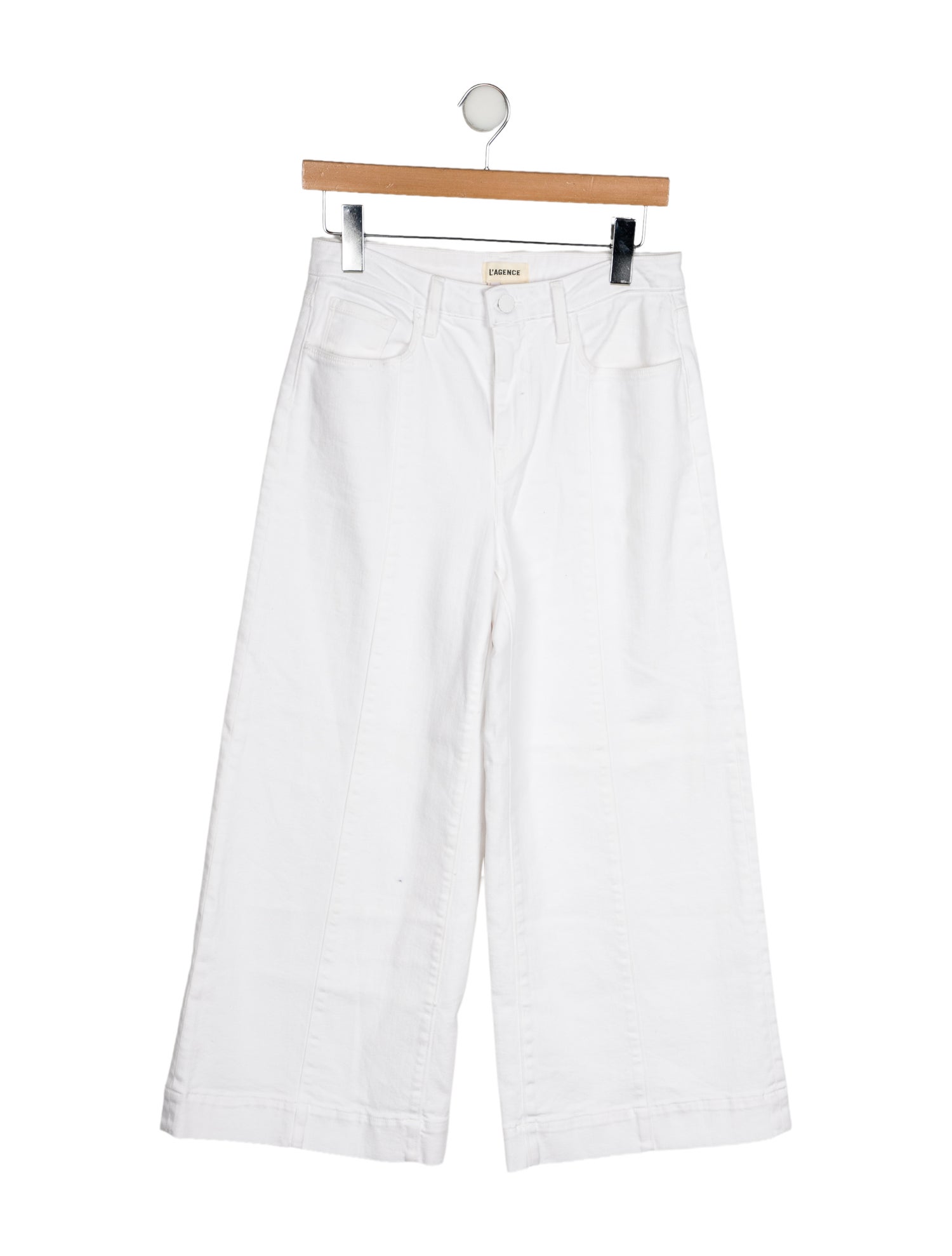 L'Agence Mid-Rise Wide Leg Jeans