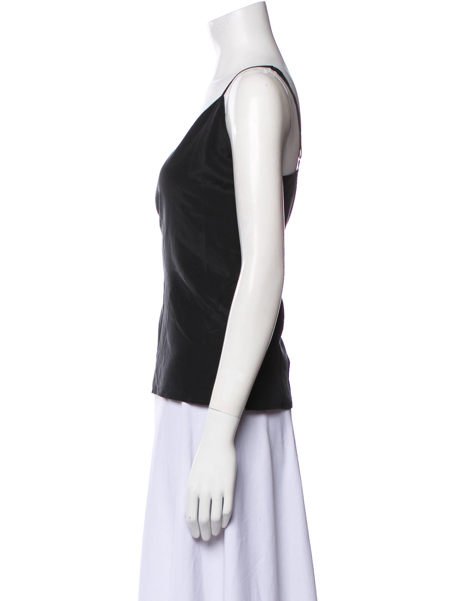 L'Agence Silk V-Neck Top