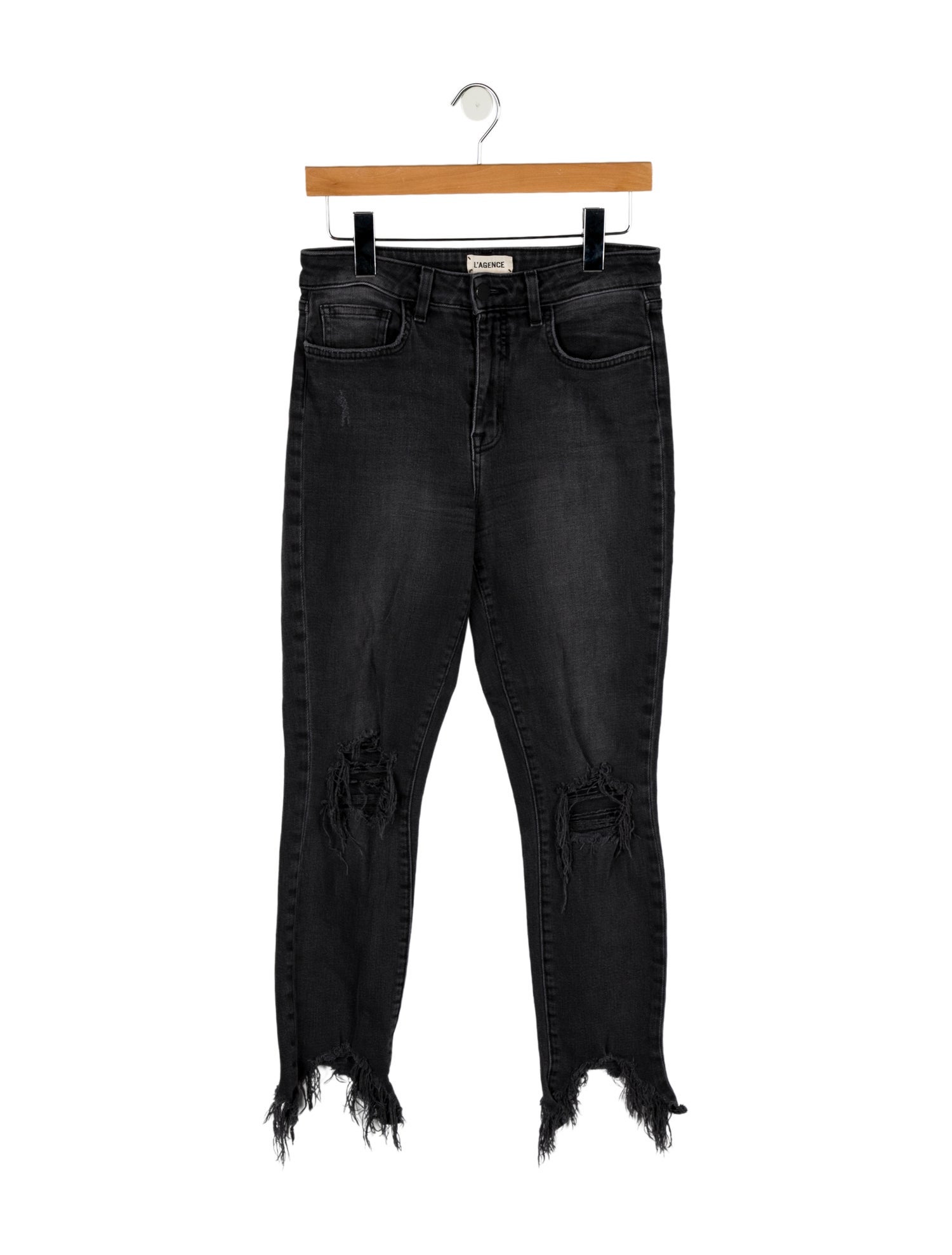 L'Agence High-Rise Straight Leg Jeans