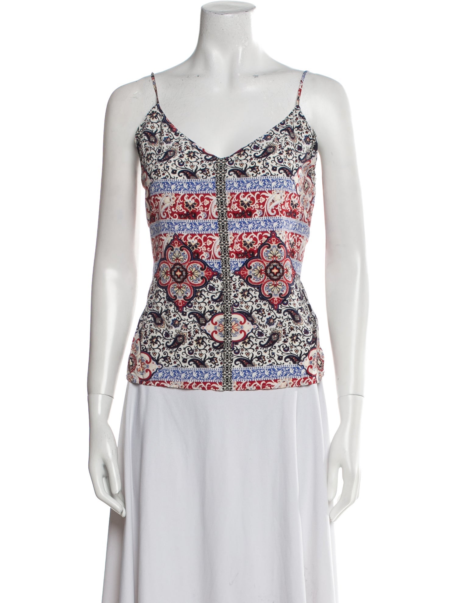 L'Agence Silk Printed Top