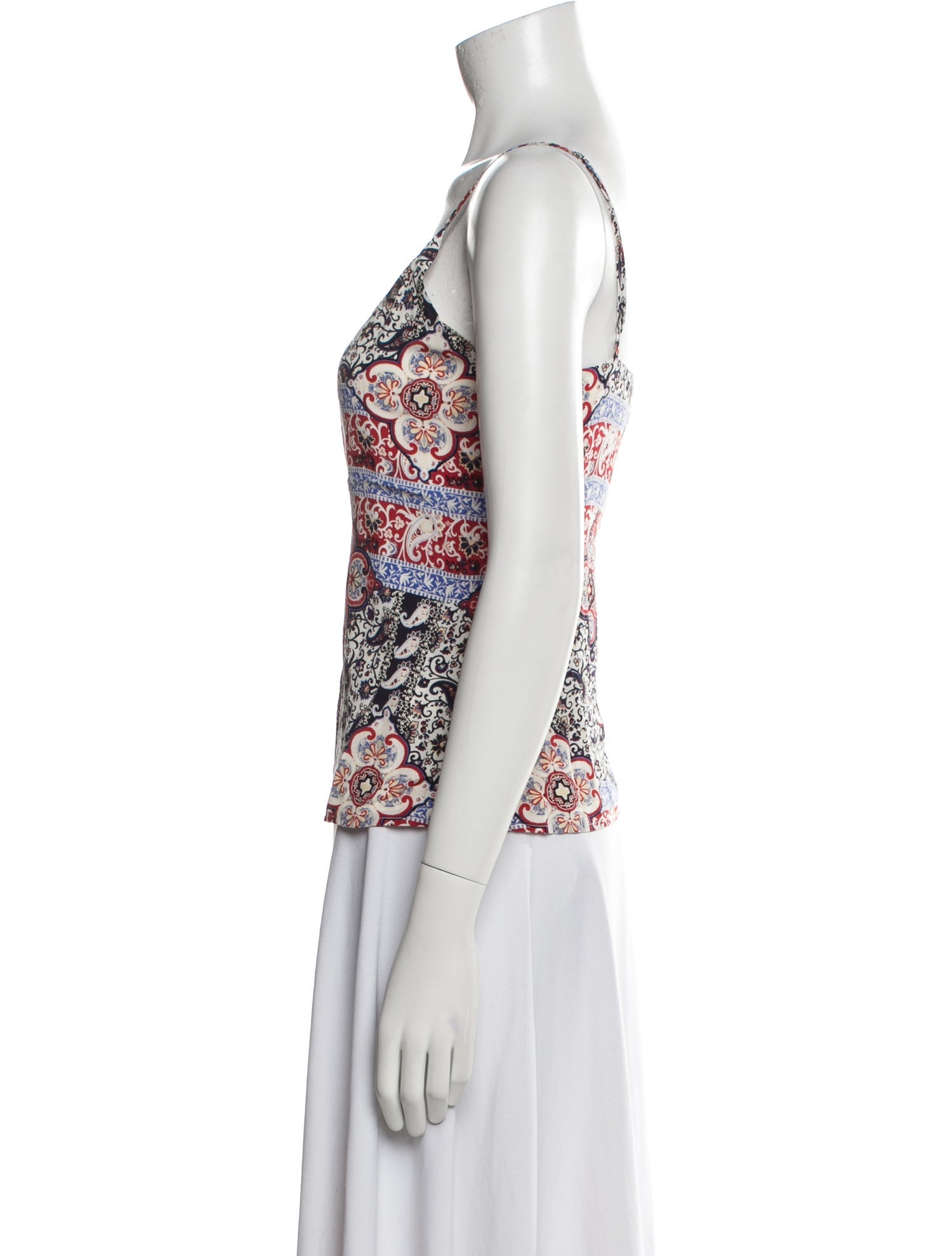 L'Agence Silk Printed Top