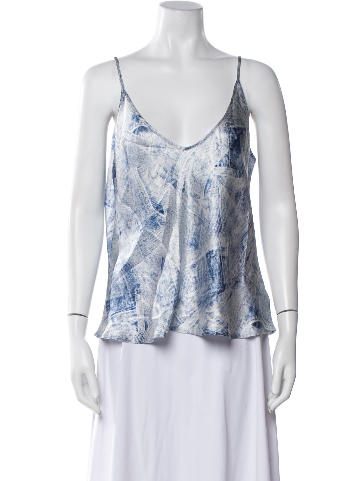 L'Agence Silk Printed Top