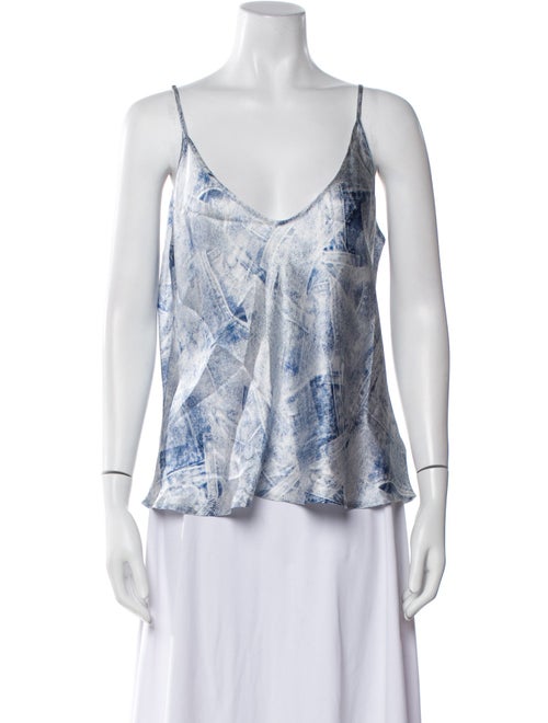 L'Agence Silk Printed Top
