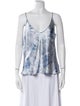 L'Agence Silk Printed Top