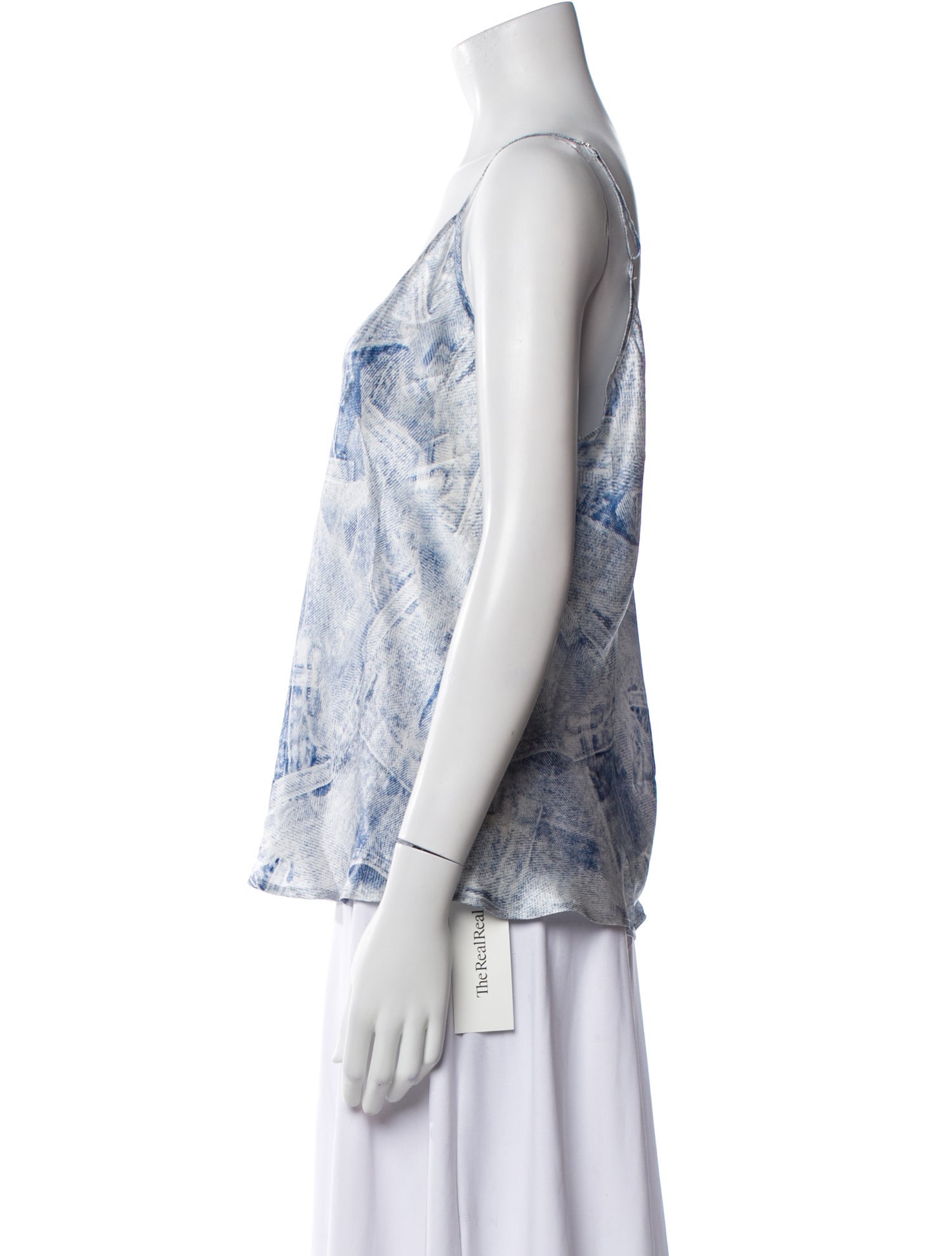 L'Agence Silk Printed Top