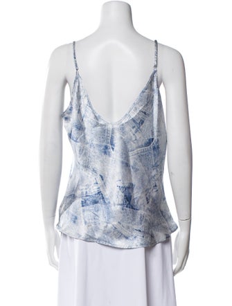 L'Agence Silk Printed Top