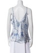 L'Agence Silk Printed Top