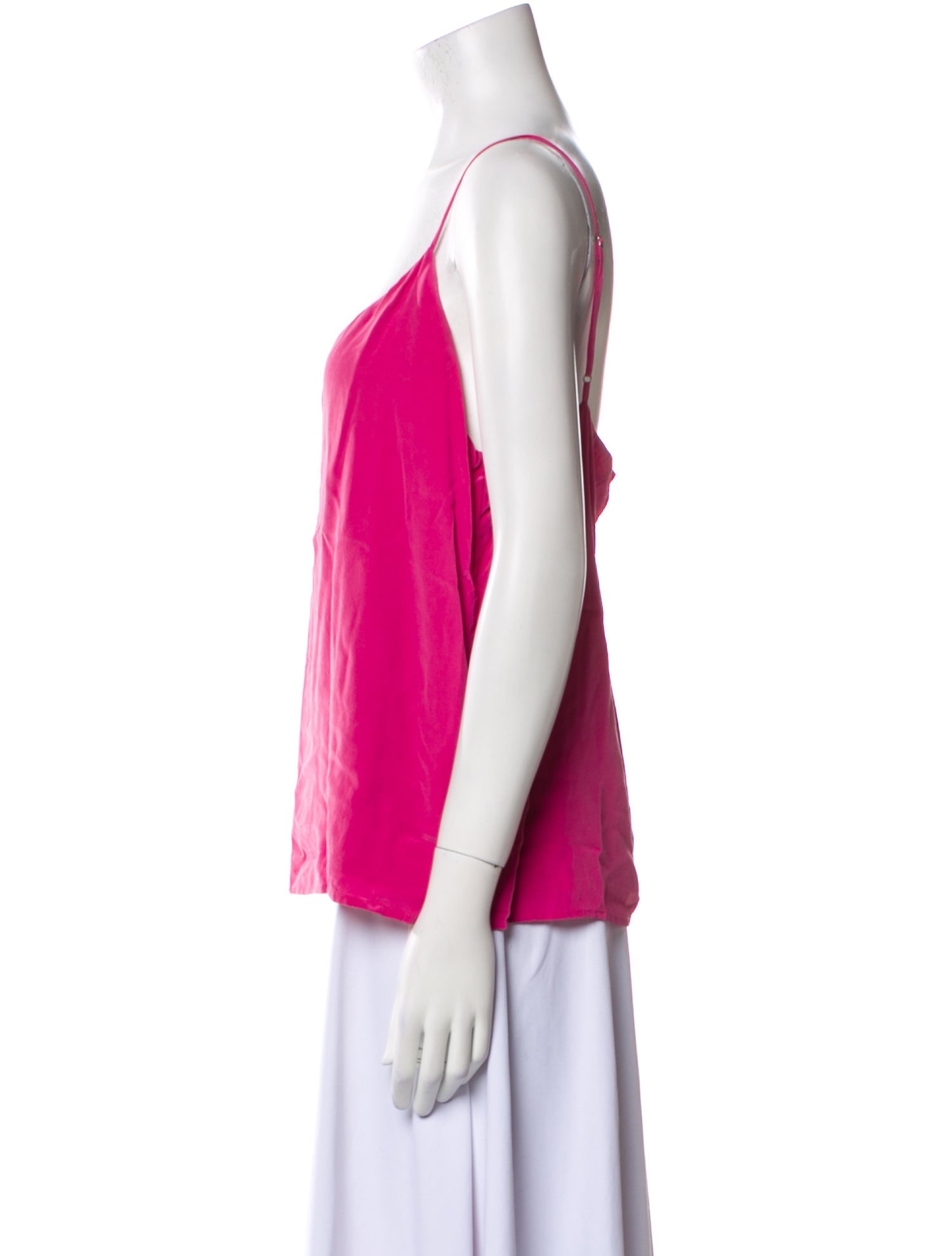 L'Agence Silk V-Neck Blouse