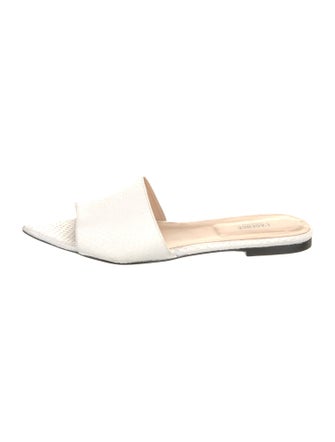 L'Agence Leather Slides