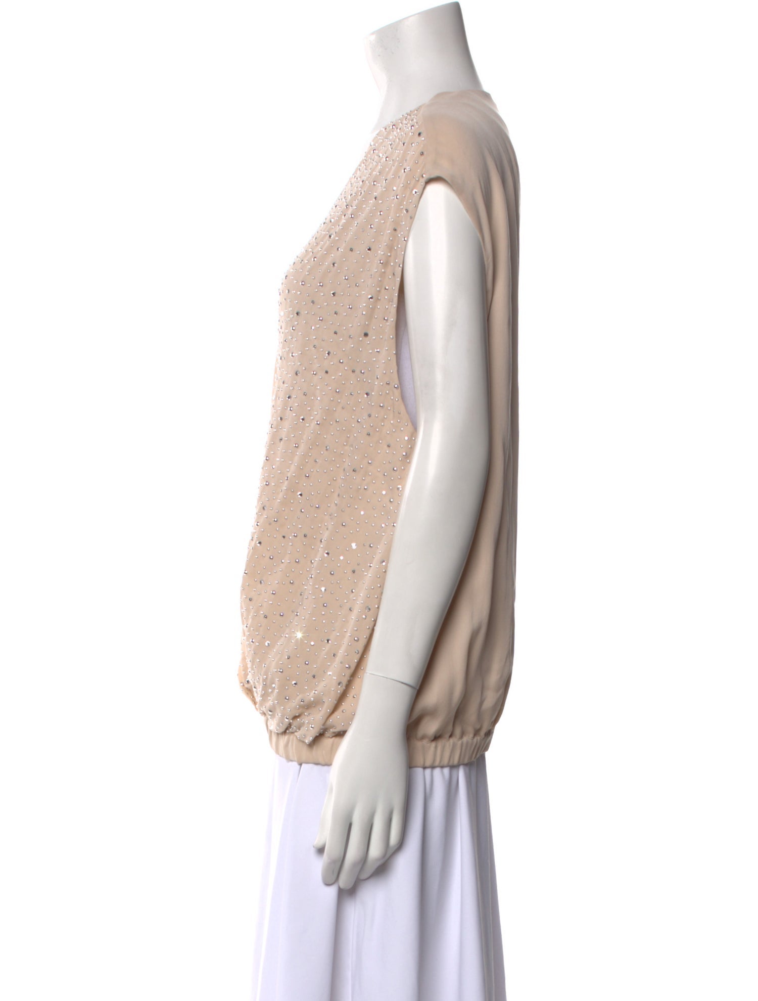 L'Agence Silk V-Neck Top