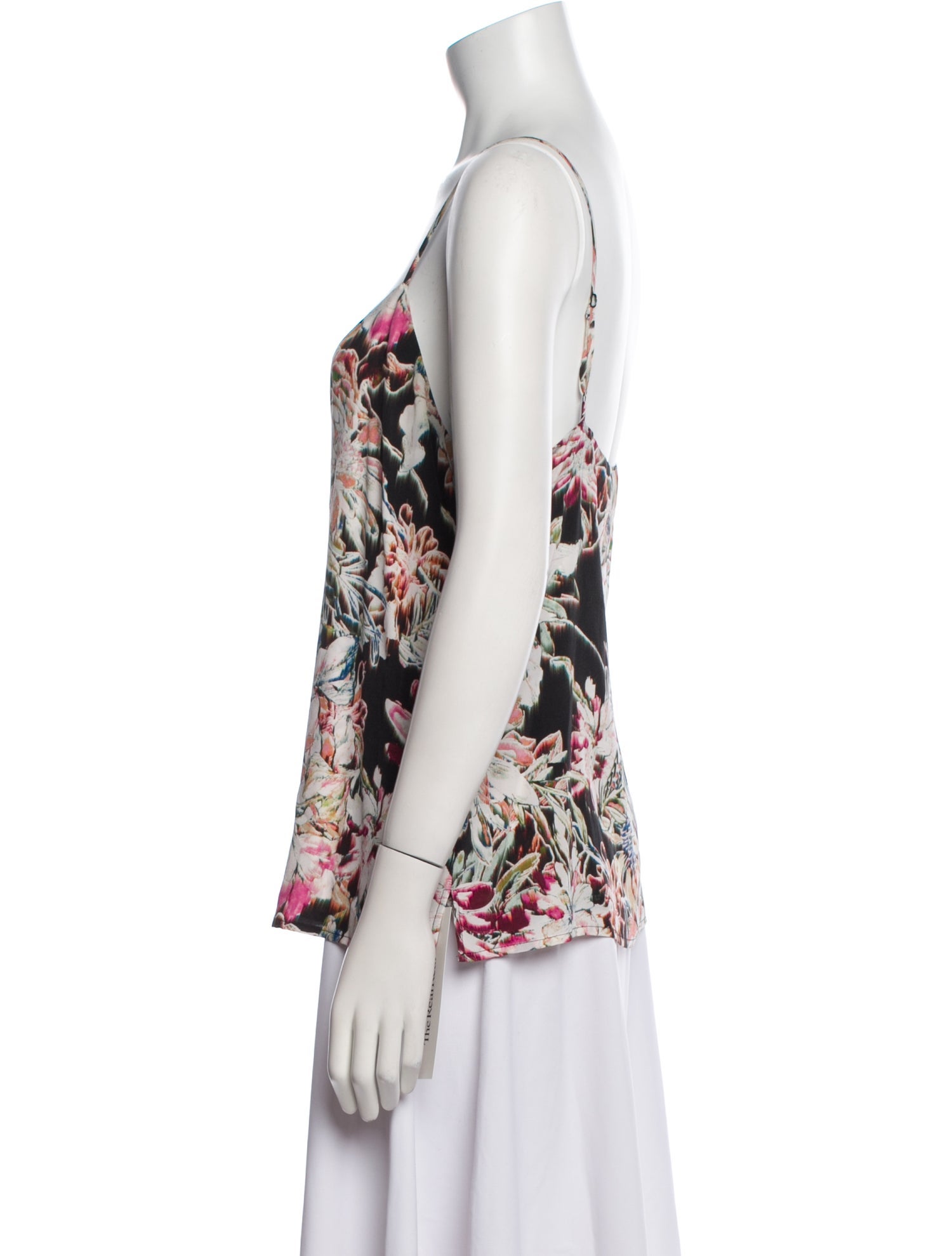 L'Agence Silk Floral Print Blouse
