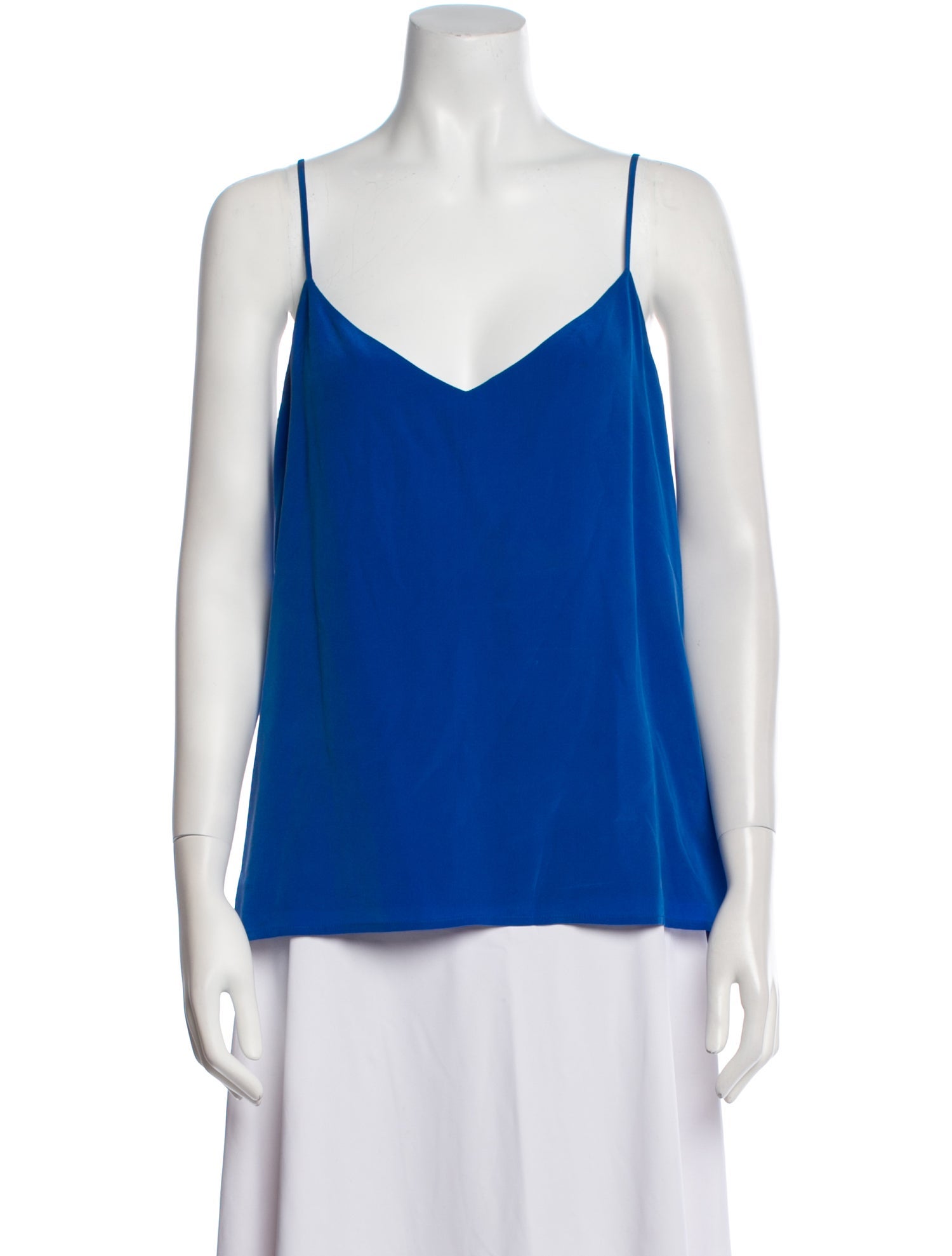 L'Agence Silk V-Neck Top