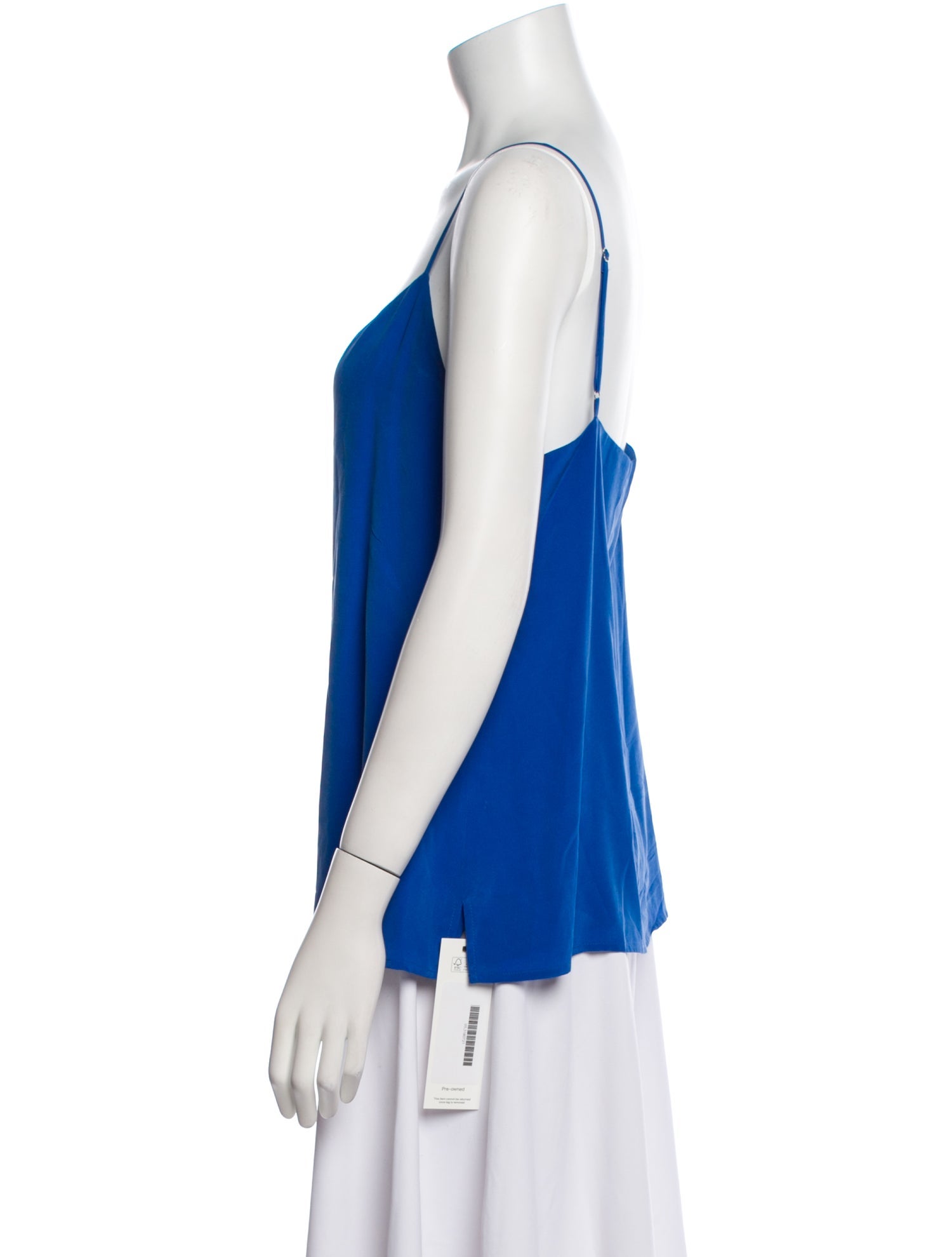 L'Agence Silk V-Neck Top