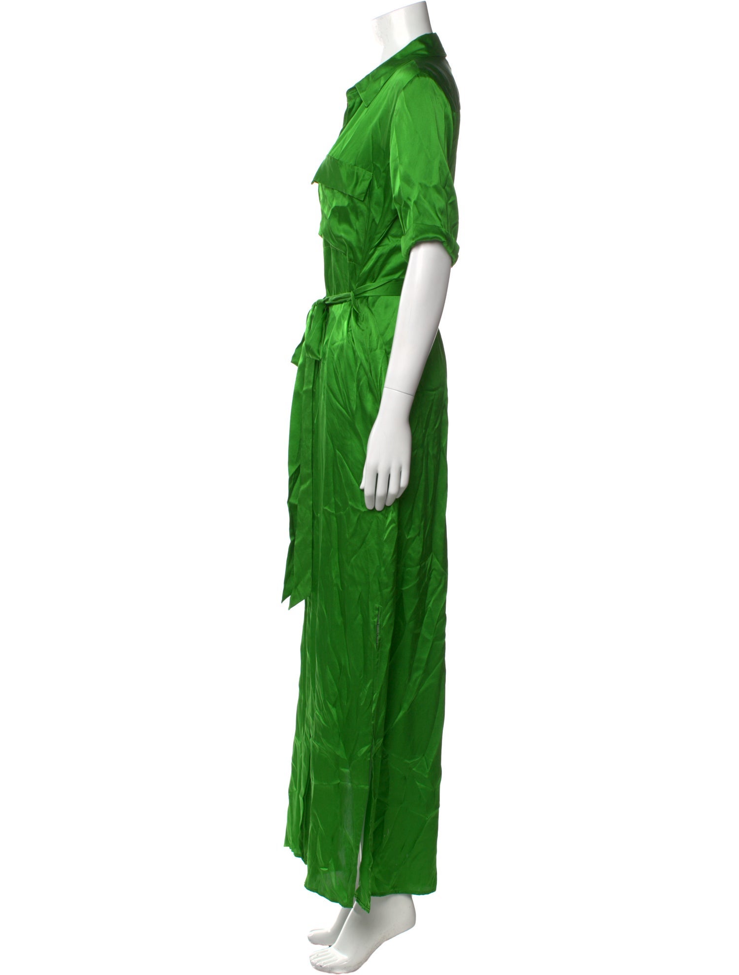 L'Agence Silk Long Dress